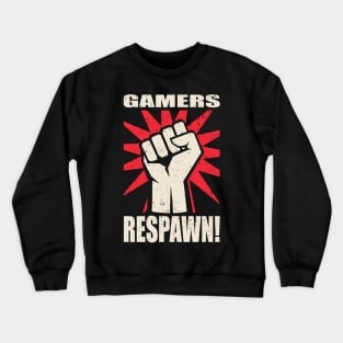 Gamers Respawn Funny Geek Gamer Crewneck Sweatshirt